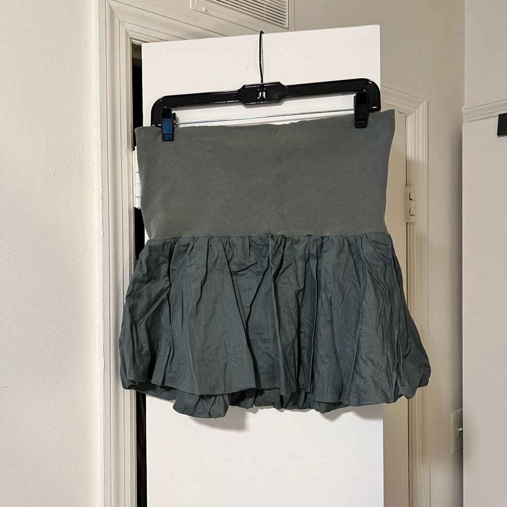 Mossimo Green Bubble Mini Skirt